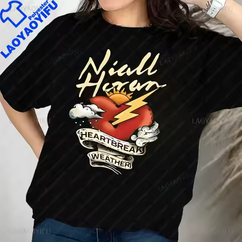 Loose Niall Horan Singer Print T-shirt Top Niall Horan Fan Gift Unisex Trend Short Sleeve Unisex Shi