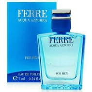 FERRE ACQUA AZZURRA 水藍男性淡香水迷你小香/1瓶/7ml-公司正貨