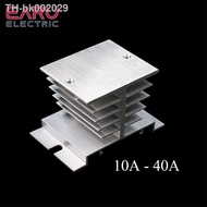 ∏ 1 pcs New Aluminum Fins Single Phase Solid State Relay SSR 10A to 40A Aluminum Heat Sink Dissipation Radiator Newest Rail Mount