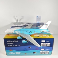 Fast Shipping - SQ Wings L2018 1: 200 HiFly Portugal Goofy A380 9H-MIP Alloy