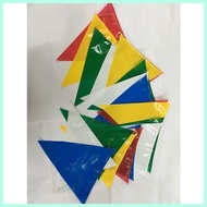 ♙ MAKAPAL** Local made** 10 Meters Assorted Color Fiesta Flag Banderitas / Fiesta Banderitas