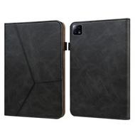 全城熱賣 - 適用於小米 Pad 6 / Pad 6 Pro 純色壓條紋平板皮套（黑色）