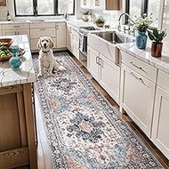 Tangsoo 3x8 Runner Rug for Hallway Long Washable Hallway Runner Rugs, Non Slip Vintage Soft Low Pile