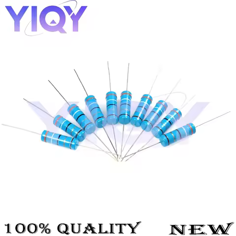 20PCS 3W Metal Film Resistor 1% Power Resistor 0.1~10M 2 3.3 4.7 10R 47 68 100 220 360 680 Ohm 1K 2.