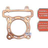 Y15 / LC135 Ashuka CPA copper head gasket (8 water hole/No water hole) 57/59/60/62/63/64/65/66/67/68