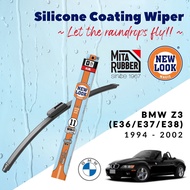 New Look Magic Silicone Coating Wiper Blade BMW Z3 (E36/E37/E38) 1994 - 2002 (1 Set) + FREE Oil Film