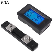 【Hàng có sẵn】 Vôn kế LCD kỹ thuật số 50A/100A cho máy kiểm tra bảng Volt Vôn kế 8-100V DC Máy dò cun