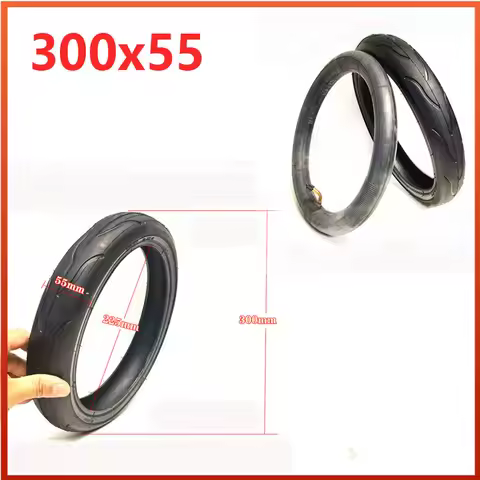 300x55 Inner Tube Tire12 Inch For Etwow Electric Scooter Baby Carriage Trolley Inflatable Inside Out