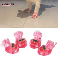 NOONOR Pet Shoes, Multi-Size Breathable Pet Jelly Shoes, Creative Cool Silicone Cat Dog Shoes Pet