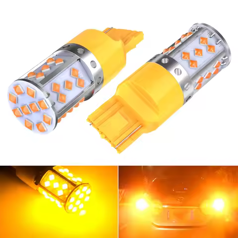 2Pcs WY21W LED Canbus No Error No Hyper Flash Turn Signal Lights Bulb 3030 SMD T20 7440 W21W 1156 ba