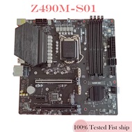 For MSI Z490M-S01 Motherboard 128GB LGA 1200 DDR4 Micro ATX Mainboard 100% Tested Fully Work