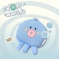 กระเป๋าใส่เหรียญลายการ์ตูน Vanwalk Bubble Island พร้อมสายคล้องหู ของขวัญสำหรับผู้หญิง รูปปั้นขนาดเล็