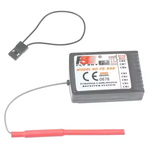 Flysky FS-R9B 2.4G 8CH Receiver w Failsafe PWM Output for FS-TH9X FS-i6 i10 T6 CT6B Turnigy 9X RC Dr