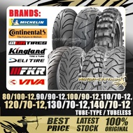 TAYAR 80/100,90/90,100/90,110/70,110/90,120/70,130/70,140/70-12 CONTINENTAL,MCR,FKR,MICHELIN,VIVA TU
