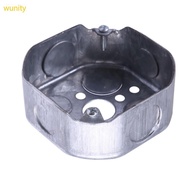 Wuni Customizable Electrical Box 4x4inch Metal Octagon Deep Knockout for Projects