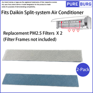Fits Daikin Split-system Air Conditioner AC Replacement PM2.5 Filters  (2-Pack)