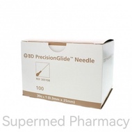 BD PrecisionGlide Needle 30g x 1 (0.3mm x 25mm) 100's (box)