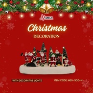 Meiji VIllage Santa Clause Gym - Christmas Decoration with Decorative Lights - MSV-SCG-N