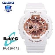 (รับประกัน 1 ปี) Casioนาฬิกาคาสิโอของแท้ BABY-G CMGประกันภัย 1 ปีรุ่น BA-110-7A1 นาฬิกาข้อมือผู้หญิง สายเรซิ่น