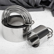 Stainless Steel Scone Cutters Round Shapes Cookie Cutters Smooth Surface 4cm/5cm/6cm/7cm/8cm Pastry 