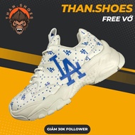 MLB Big Ball Chunky Saffiano Diamond Monogram LA Dodgers Shoes, MLB Saffiano LA Blue - Charcoal.Shoe