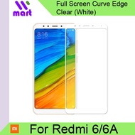 Full Screen Tempered Glass Screen Protector (White) For Xiaomi Redmi 6/6A