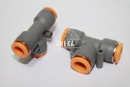 Fitting Pneumatic T MPT Selang ke Selang 4Mm 6Mm 8Mm 10Mm 12Mm