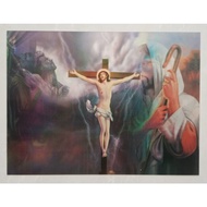 Poster Gambar 3D / 3 Dimensi Yesus Kristus 30x40cm