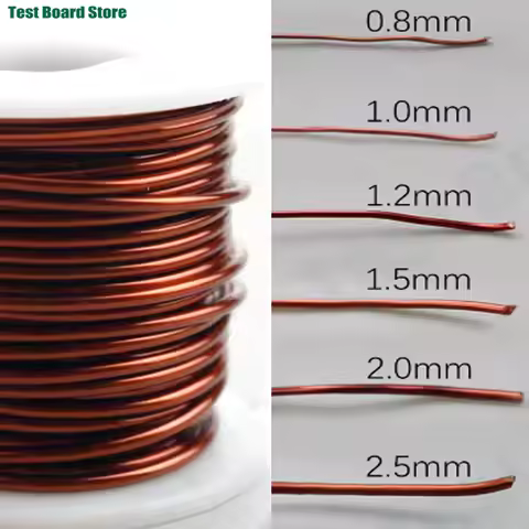 Copper Lacquer Wire 0.8mm 1.0mm 1.2mm 1.5mm 2mm 2.5mm Cable Copper Wire Magnet Wire Enameled Copper 