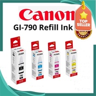 หมึกcanonหมึกเติม(พร้อมกล่อง) CanonGI-790 หมึกเติมแท้ %ใช้กับพริ้นเตอร์อิงค์เจ็ท PixmaG1010G2000G201