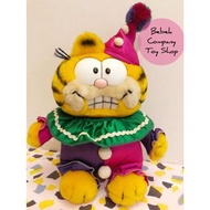 美國二手🇺🇸 10吋 1981年 Garfield 小丑 加菲貓 古董玩具 玩偶 娃娃 絕版玩具