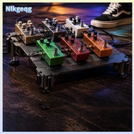 [nlkgeqg] Aluminium Alloy Guitar Effect Pedal Board Adjustable Organizer for Power Source Guitar Ped