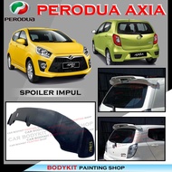 PERODUA AXIA 2014-2020 IMPUL STYLE REAR SPOILER TRUNK SPOILER DUCKTAIL -MATERIAL FIBER BODYKIT