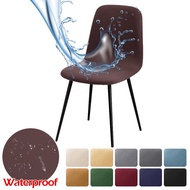 Waterproof Bar Chair Cover Stretch Spandex Covers Chair Short Back Dining Chair Slipcovers For Kitchen Home Furniture Protector