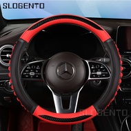 Car Steering Wheel Cover Suitable For 38CM Auto Anti Slip Steering Covers Car Interior Accessories For Mercedes Benz W212 W204 W213 W205 W211 A180 A200 B180 C180 E2