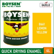 Boysen Quick Dry Enamel Lemon Yellow - 4L