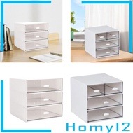 [HOMYL2] Desk Organizer with Drawers Desktop Storage Box Multifunctional 3 Tier Storage Bin Container for School Vanity Crafts Pens