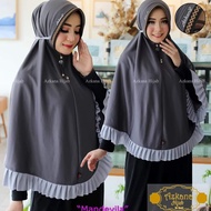 KERUDUNG AZKANA REMPEL ZIGZAG MODEL HIJAB INSTAN TERBARU 2022 CLASS JILBAB REMPEL BAWAH JUMBO SIZE X