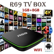 TV Box R69 High Quality Android 7.1 H3 Quad Core2.4G Hz WiFi 1080P HD Home Intelligent Set-Top Box M