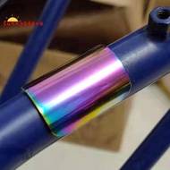 Folding Bike Frame Sticker Electroplating Protector for Brompton Bicycle Rear Fork Accessories