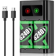 Xbox Rechargeable Battery Pack for Xbox Controller, 2x6240mWh Rechargeable Batteries Pack for Xbox O