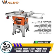 budiagung934 ALDO 105 MESIN GERGAJI POTONG KAYU DINAMO 10INCH TABLE