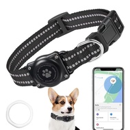 GPS Tracker for Dogs, Waterproof Location Pet Tracking Smart Collar (iOS Only), No Monthly Fee Black