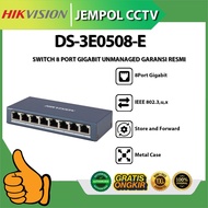 HIKVISION DS-3E0508-E SWITCH 8 PORT GIGABIT UNMANAGED OFFICIAL WARRANTY