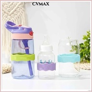 CMAX Baby Bottle Anti-Slip Band, Reusable Solid Color Baby Bottle Bands,  Silicone Water Proof Bottle Labels