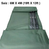 Lorry Heavy Duty Canopy Lori Canvas PVC Tarp Nylon GreenBlack Cover Canvas Kanvas Hijau Tebal Ground