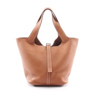 【二手】愛馬仕 HERMES 手提包 Picotin MM 金色 金色皮革 Picotin MM 金色 女士二手 B