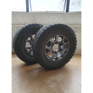 (Set of 2) USED BFGoodrich AT Tyre Tire 215/75R15 Dated 3320 With Alloy Rim PCD 5x139.7