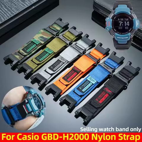 GBD H2000 Nylon watch Strap For Casio G-SHOCK 3515 GBD-H2000-1A/1B/2/1A9 Modified Sports Canvas watc