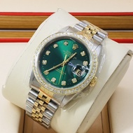 Rolex Rolex Log Green Automatic Mechanical Men's Watch 16233 Back Diamond